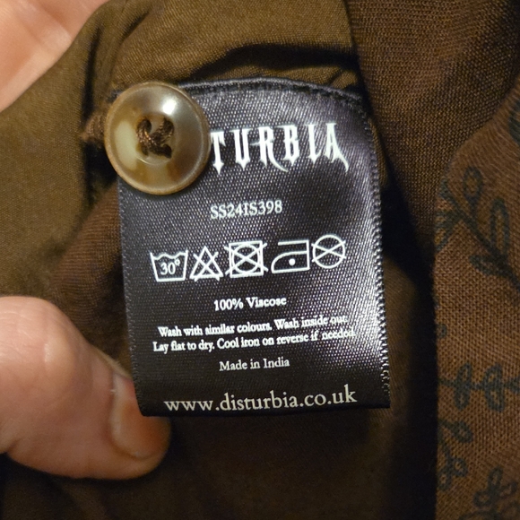 Disturbia Rosamoth Button Up Midi Skirt - Picture 3 of 6